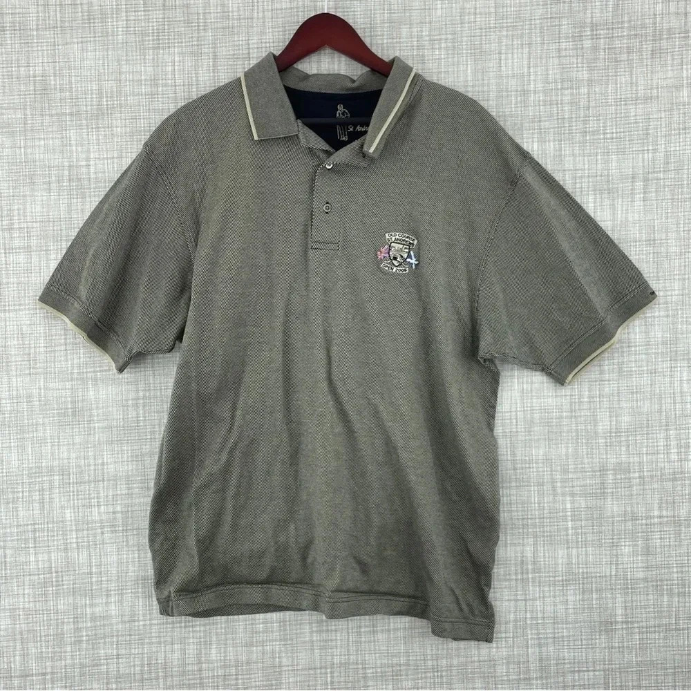 Tom Morris St. Andrews Open 2005 Men's Size XL Short Sleeve Polo Shirt 0502